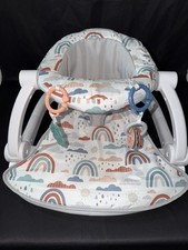 Fisher-Price Multicolor Baby Bouncer Rainbow Design Portable Washable Cover