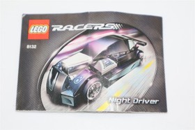 LEGO Racers: Night Driver (8132) - COMPLETE - W/ MANUAL + CANISTER - 
