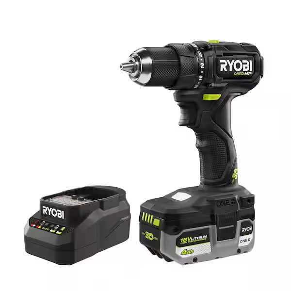 Ryobi LIMITED EDITION BLACK 30th Anniversary One+ HP 18V Brushless Drill Kit