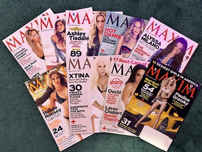 Maxim Magazine Back Issues- 2013
