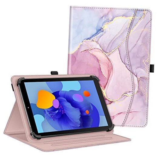 Universal Case for 9 10 10.1 inch Tablet - [Hands Free] Glittering Marble
