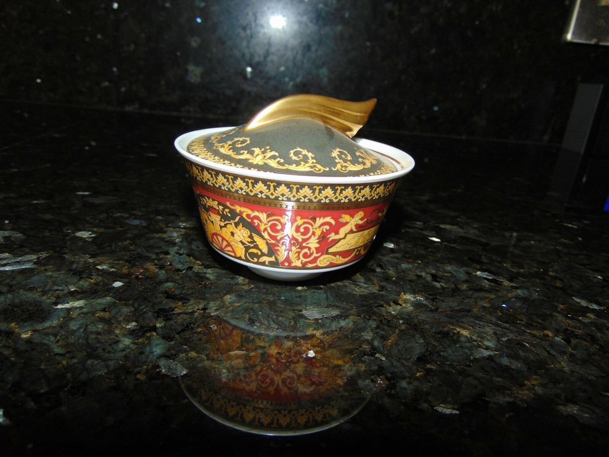 【未使用】ヴェルサーチ VERSACE×Rosenthal メデューサ 小物入れ VERSACE BY ROSENTHAL, GERMANY 
