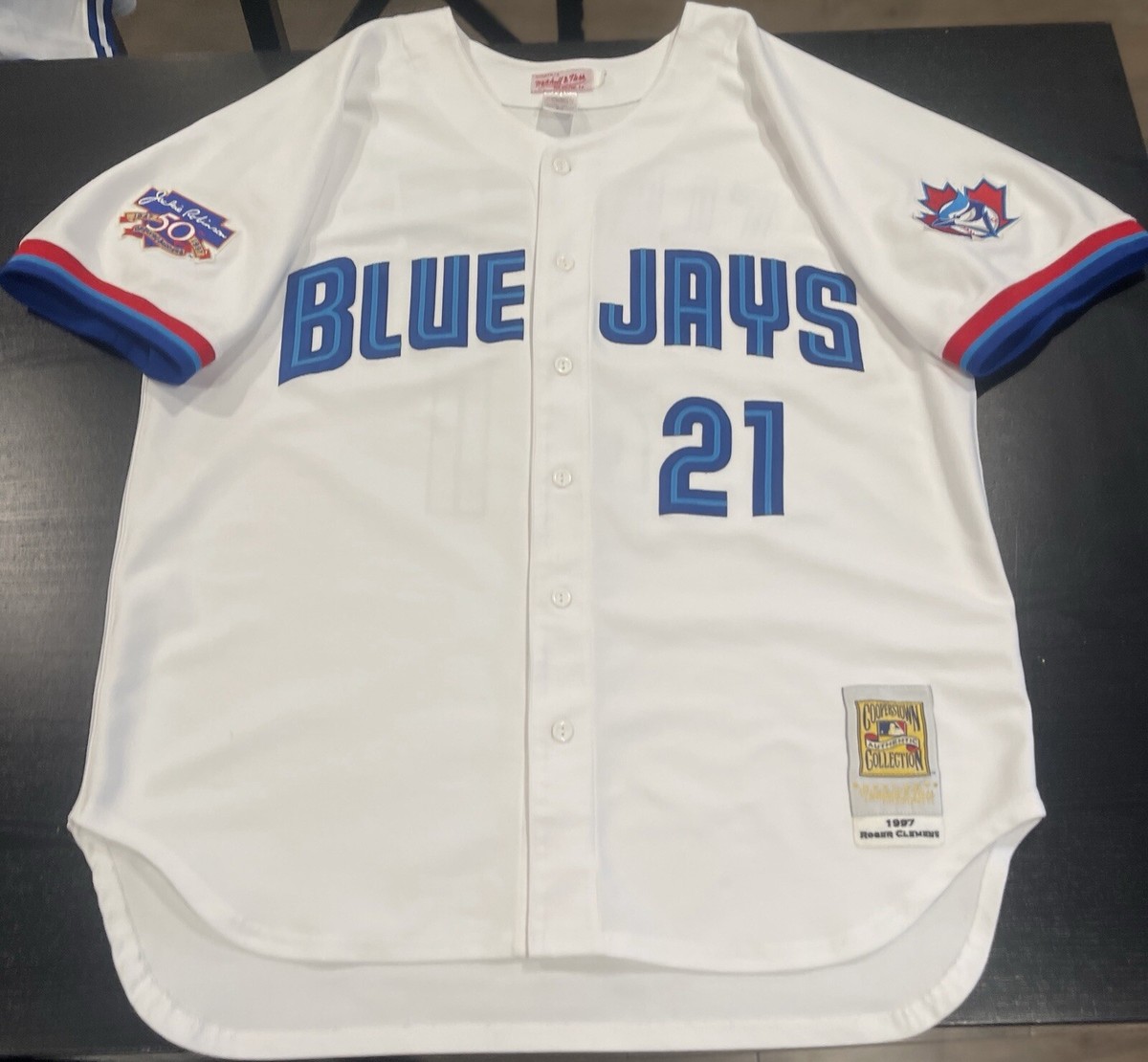 Rare Authentic Mitchell & Ness '97 Roger Clemens #21 Toronto Blue