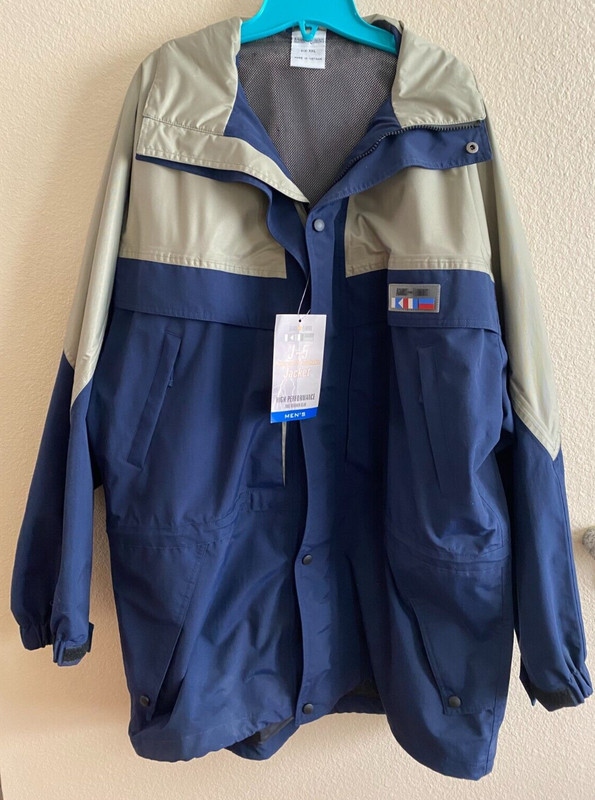 Against The Elements Men's Waterproof & Windproof Hooded Rain Jacket size XXL