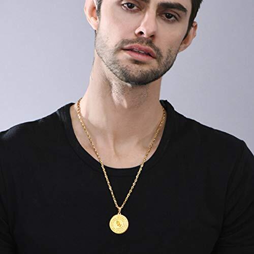 U7 Bible Verse Prayer Necklace 18K Gold Plated Christian Jewelry for Men Wome - Picture 2 of 7