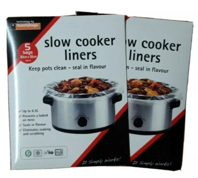 RE 2 X Packungen Slow Cooker Futter 5er-Pack für runde & ovale Schongarer