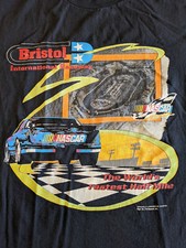 Vintage Nascar Bristol International Raceway T-Shirt Size XL Made in USA