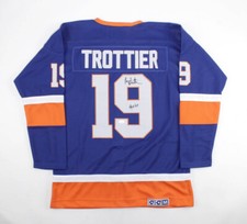 Bryan Trottier Signed New York Islanders Custom Jersey Inscr 