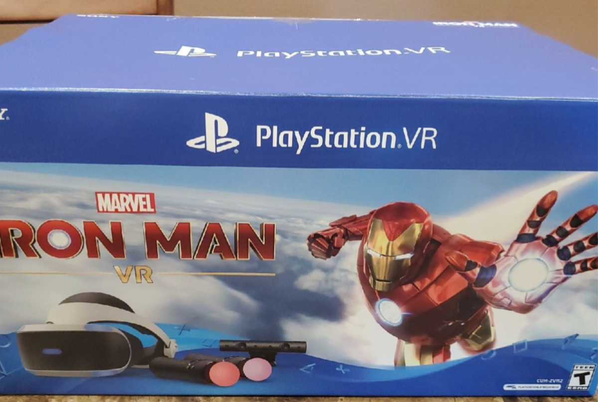 Sony PlayStation VR Marvel Iron Man Virtual Reality Headset Bundle PS4/PS5  Open
