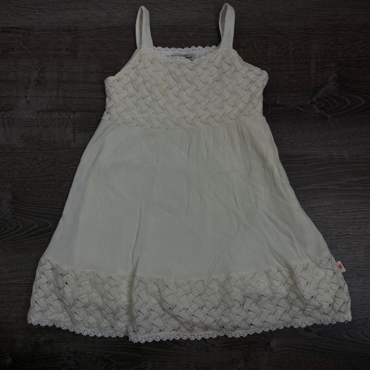 chinese dress ladies Lucky Brand Lace Tiered Mini Dress White SM (US 4-6) at Amazon Women's  Clothing store
