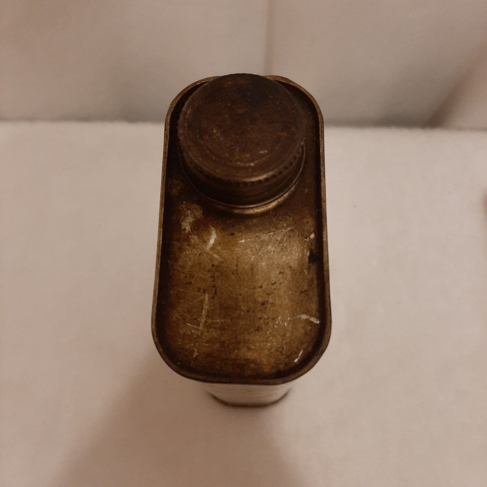 Master Prime Neatsfoot Compound Oil Tin Can With Product Petronio Shoe VTG Prop