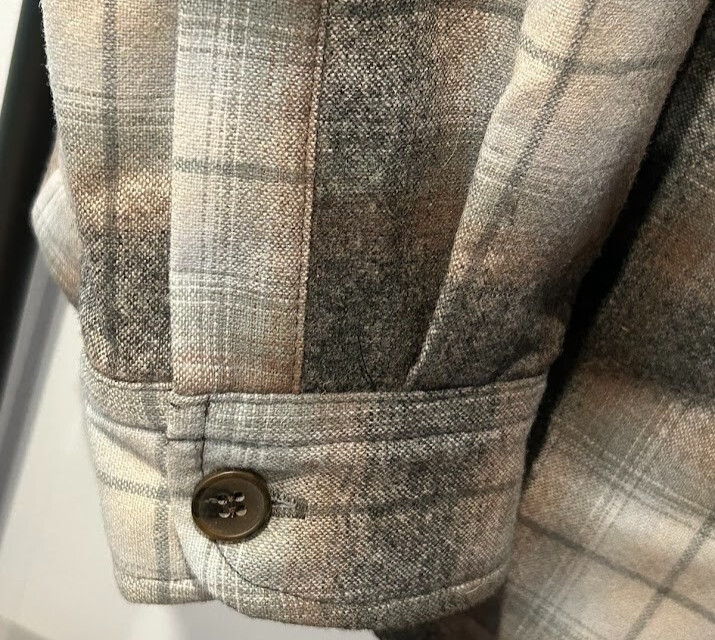 Pendleton Jacket Coat Windowpane Plaid Quilted 10… - image 8