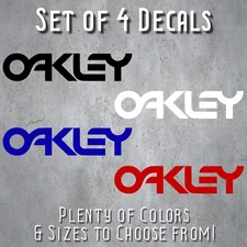 Oakley Logo Set of 4 Decal Vinyl Sticker window Euro Truck