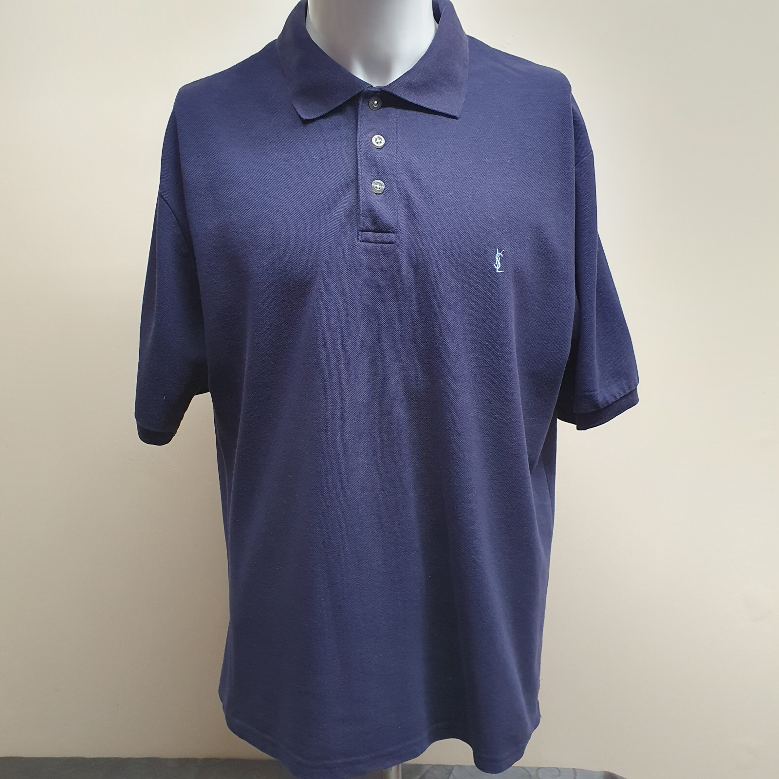 Polo uomo Yvees saint laurent blu taglia XL buone condizioni