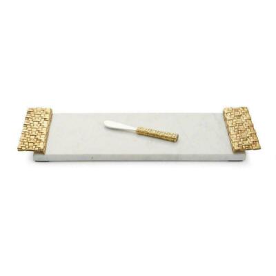 Michael Aram Marble Palm Cheese Board with Spreader - 174915