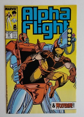 Alpha Flight #53 1st Published Cover Art By Jim Lee At Marvel