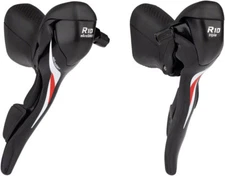 microSHIFT R10 Drop Bar Shift Lever Set 3 x 10 Speed Shimano Compatible Black