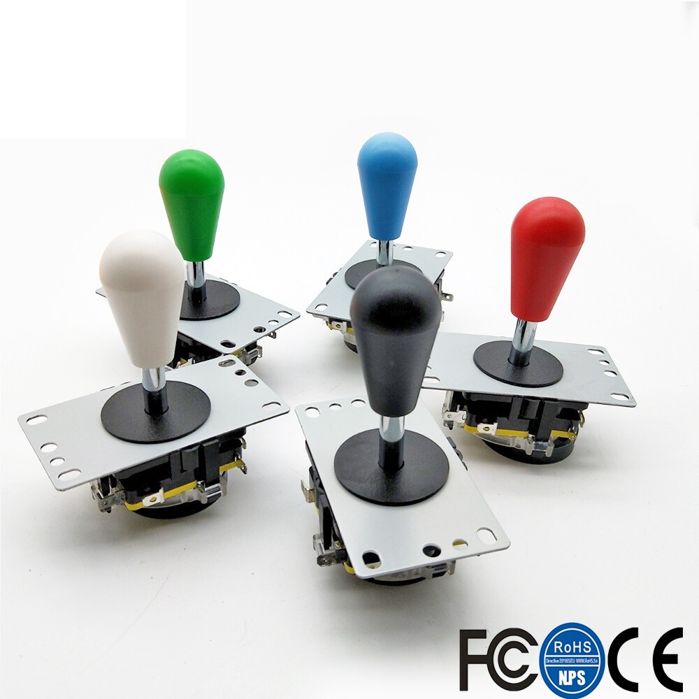 100% HAPP JOYSTICK COMPETITION 8 WAY multicolor NEW ARCADE MAME JAMMA ...