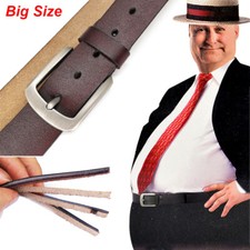 Super Long Size 100-170 Casual Belts for Jeans Mens Belt 100 Real Leather Belt