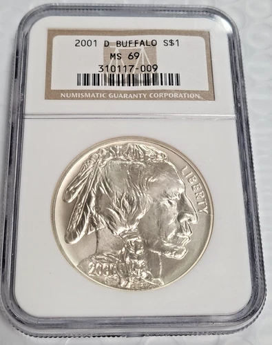 2001-D Buffalo Dollar- NGC MS 69 S184
