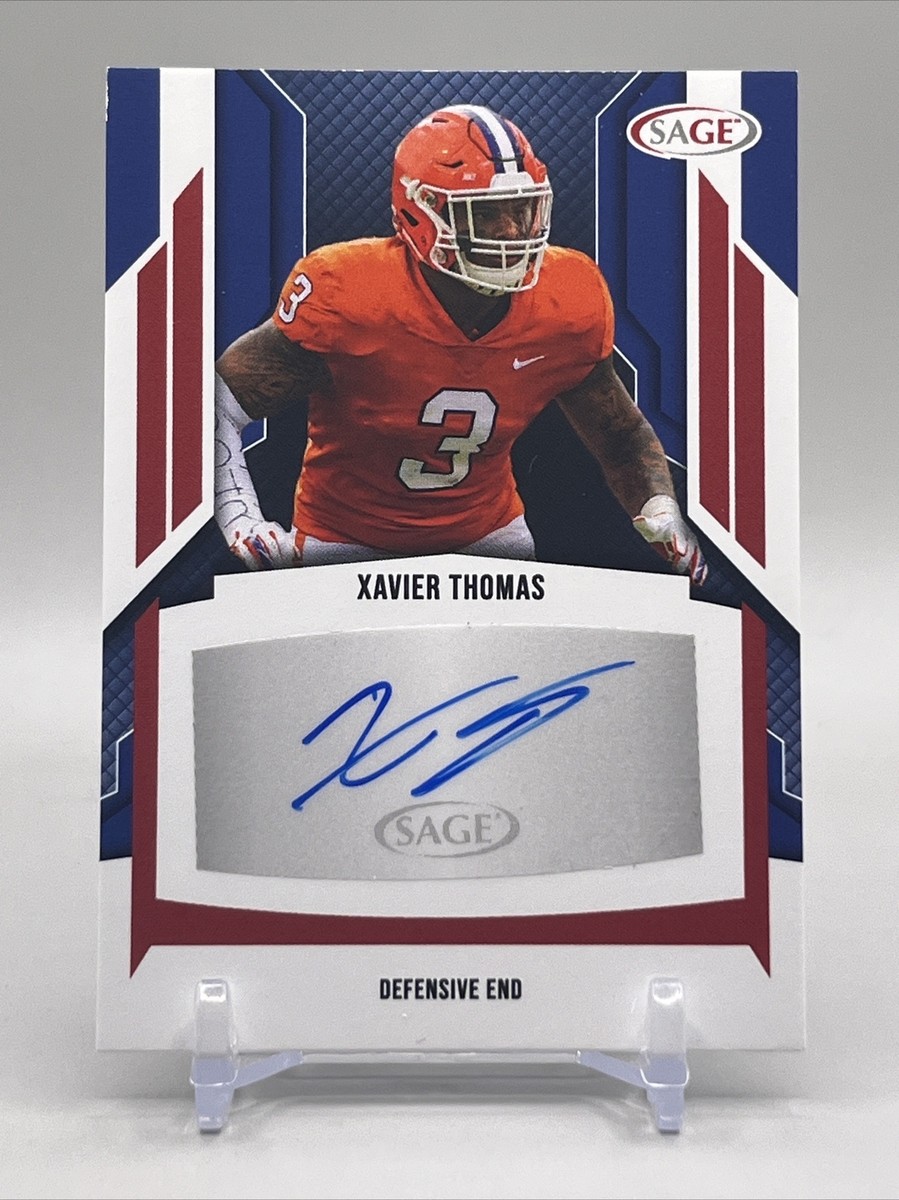 2024 Sage Hit Red Auto Autograph Rookie RC Xavier Thomas Clemson