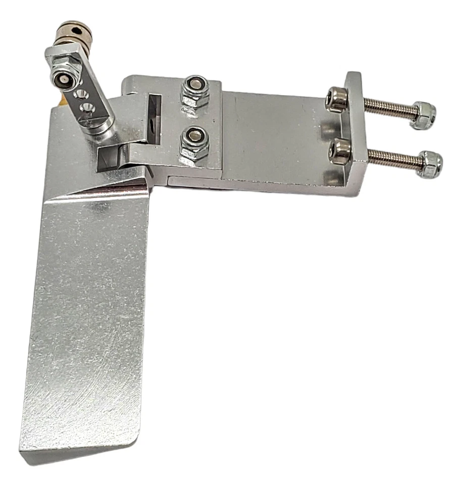 NHX RC Aluminum 75mm Rudder with Water Pickup Silver - Image 3 of 4