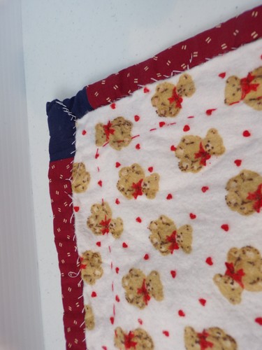 Vintage Raggedy Ann & Andy Handmade Baby Blanket Lap Blanket 32x31 - Picture 8 of 10