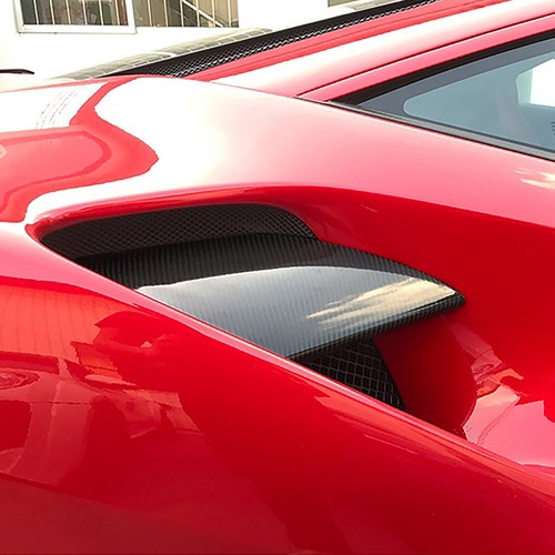 Carbon Fiber Rear Side Vent Cover For Ferrari 488 Gtb Spider 2015-19 - Imagen 3 de 8
