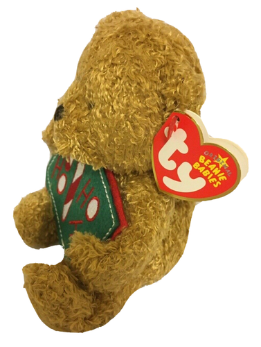 Ty Beanie Baby Ho Ho Ho Gold Bear 2006 Christmas Greetings Retired 21 Dec 2006 - Picture 4 of 9