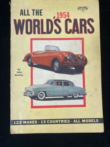 1954 ALL OF THE WORLD'S CARS BY JOHN BENTLEY, 122 MAKES,13 COUNTRIES, ALL MODELS - Afbeelding 1 van 5