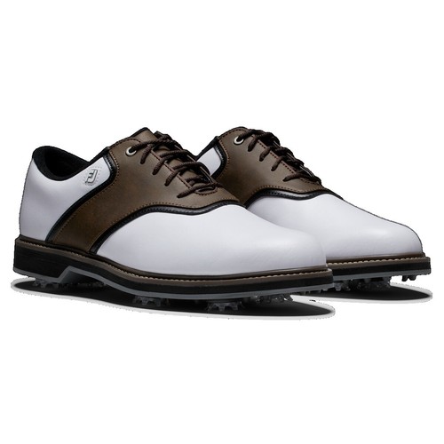 Bermuda Sands Golf Shoes Mens Size 9 White & Brown with  display picture 1