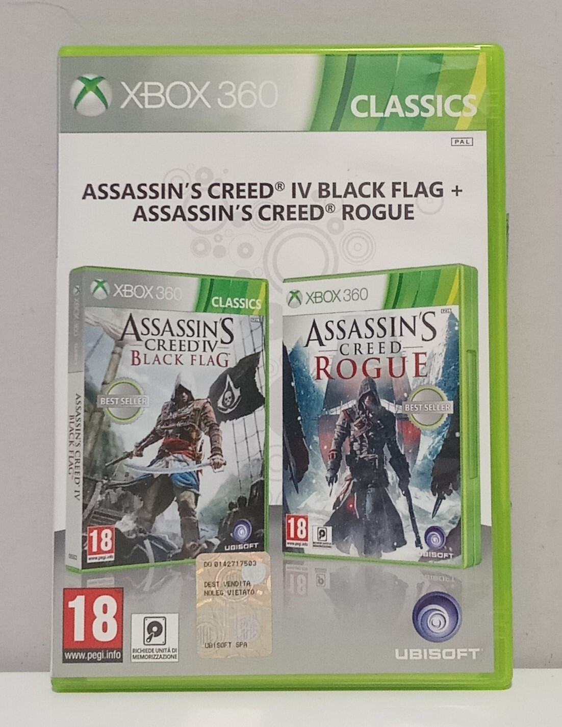 Assassin's Creed Double Pack Black Flag + Rogue Xbox 360 Classics