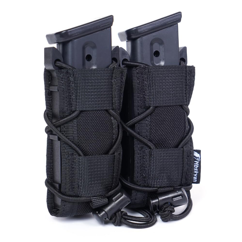Pistol Double Magazine Holster Double 9MM Mag Pouch9mm Magazine HolsterMolle ...-image