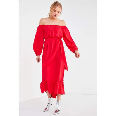 red dress sherri hill 55161 After Six 1540 Collection_bedsheadboards Size:M - 10 rounded skirt is pure
