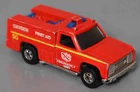 CAR. HOT WHEELS EMERGENCY SQUAD 1975 REDLINE RED LINE TRUCK RE
