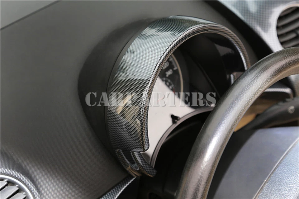 For VW Beetle Carbon Look Dashboard Instrument Panel Edge Trim Cover 1998-2010 - image 4 of 4