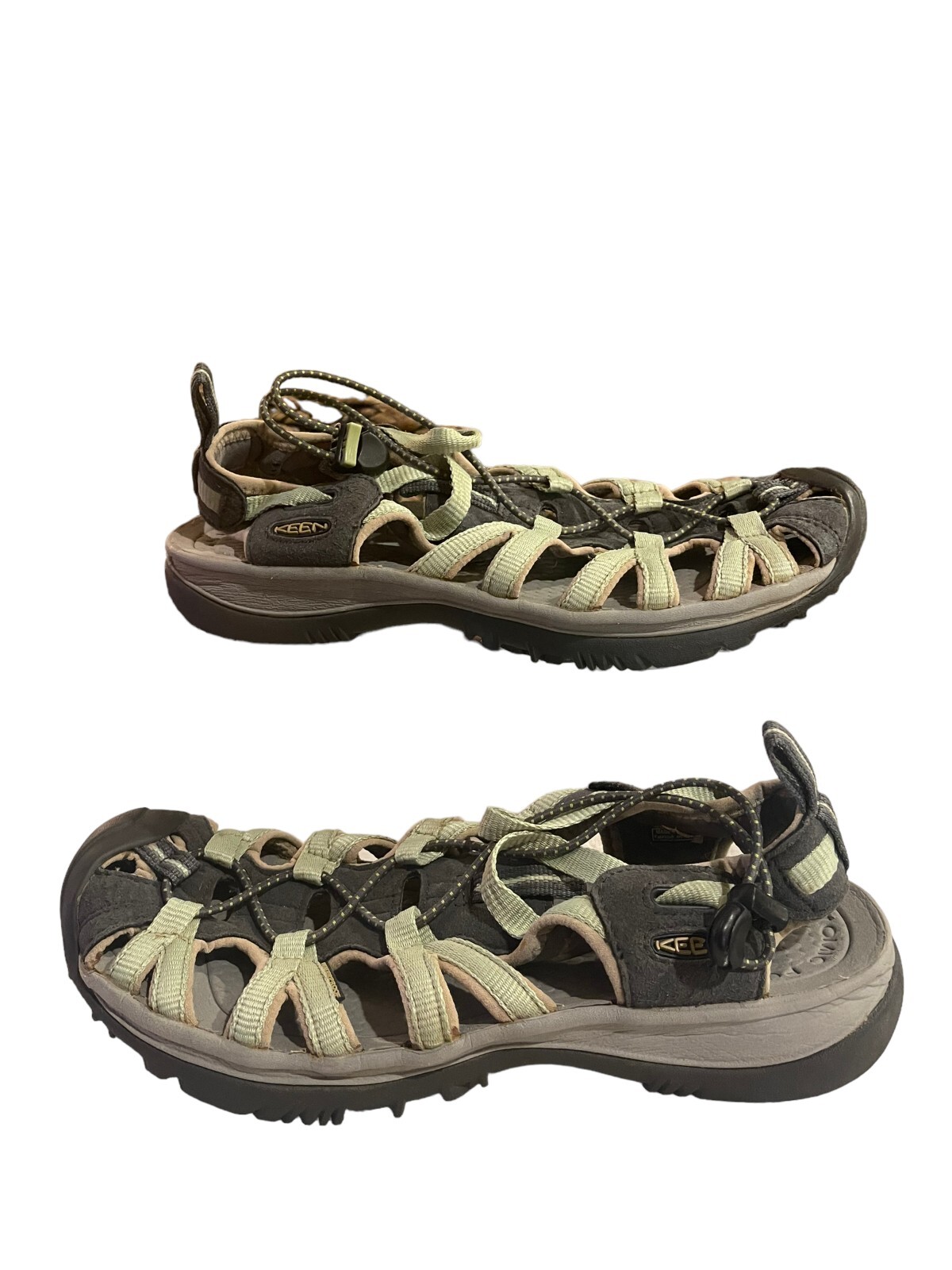 Sandali da trekking in montagna Keen Whisper scarpe da esterno verdi da donna taglia 10 5