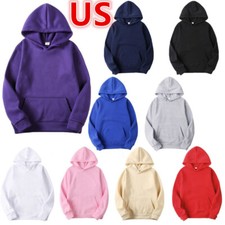 Men's Sweatshirt with Pocket Long Sleeve Pullover Hoodie Loose Fit Outwear