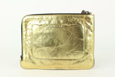 Chanel Votez Coco Gold O-Case Zip Clutch 92cas81 | eBay