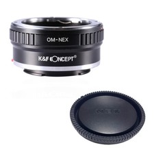 K F adapter with lens cap for Olympus OM mount lens to Sony E NEX a5000 A7II