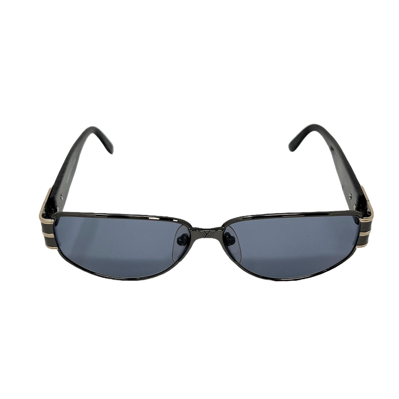 Yves Saint Laurent vintage YSL logo iniziale tonalità occhiali da sole plastica blu RankAB