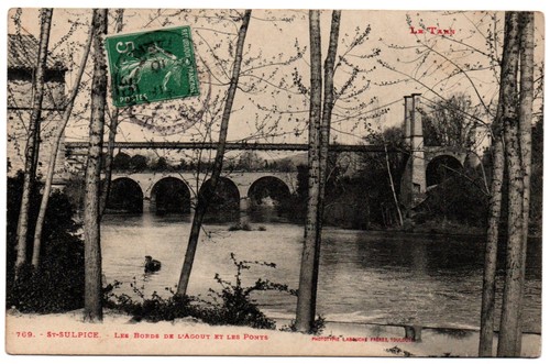 Carte Postale Ancienne – Saint-Thibault, Le Pont Et Sancerre (Cher, 18) – France