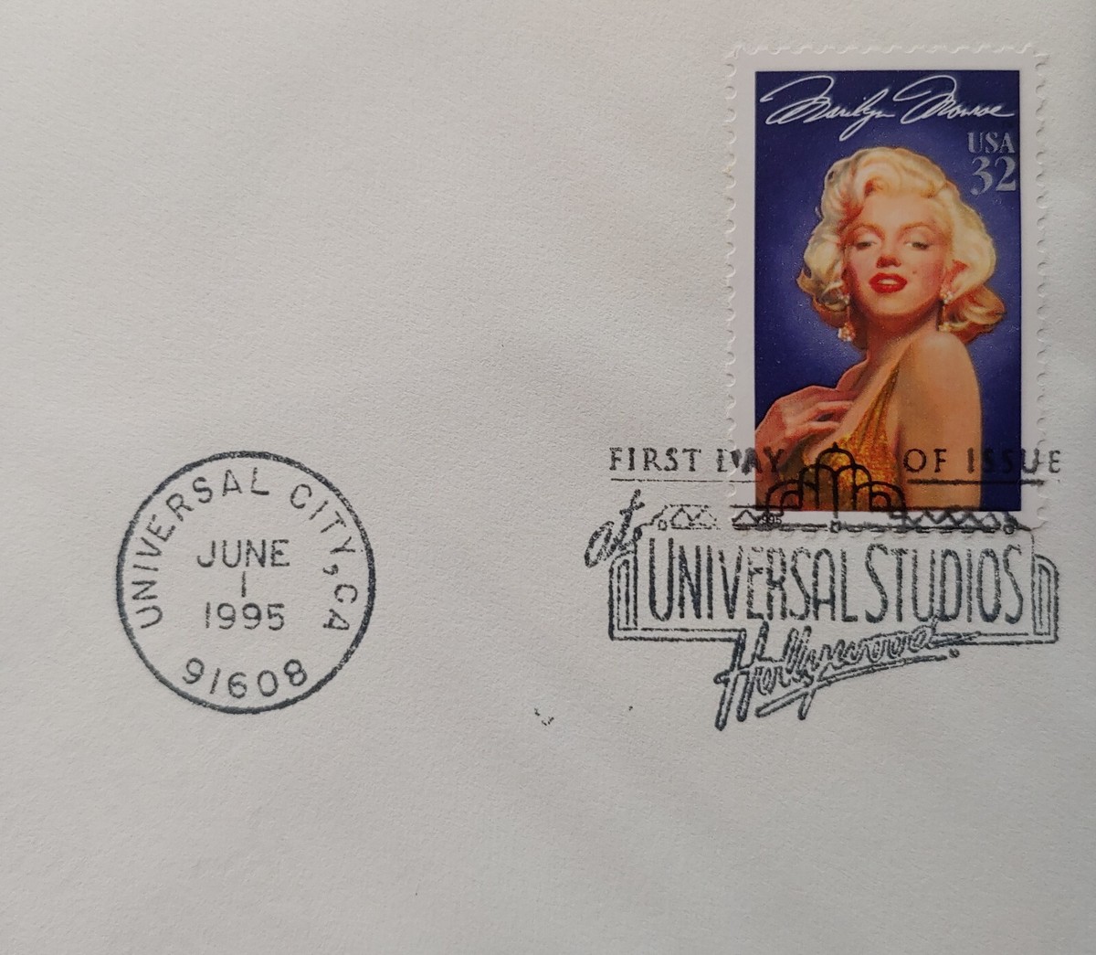 1995 Marilyn Monroe First Day Of Issue 32 Cent Stamp