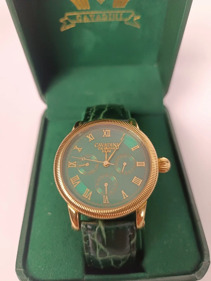 Cavadini Calender Uhr Unisex Grün  - Bild 3 von 4