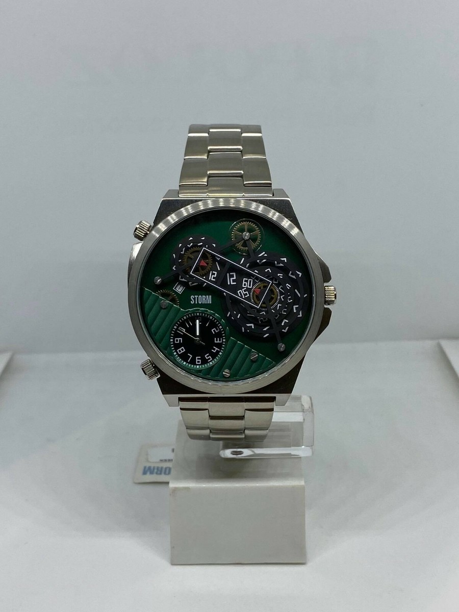 OROLOGIO UOMO STORM LONDON TRIMATIC GREEN 47329GN NUOVO!! -20% OFF