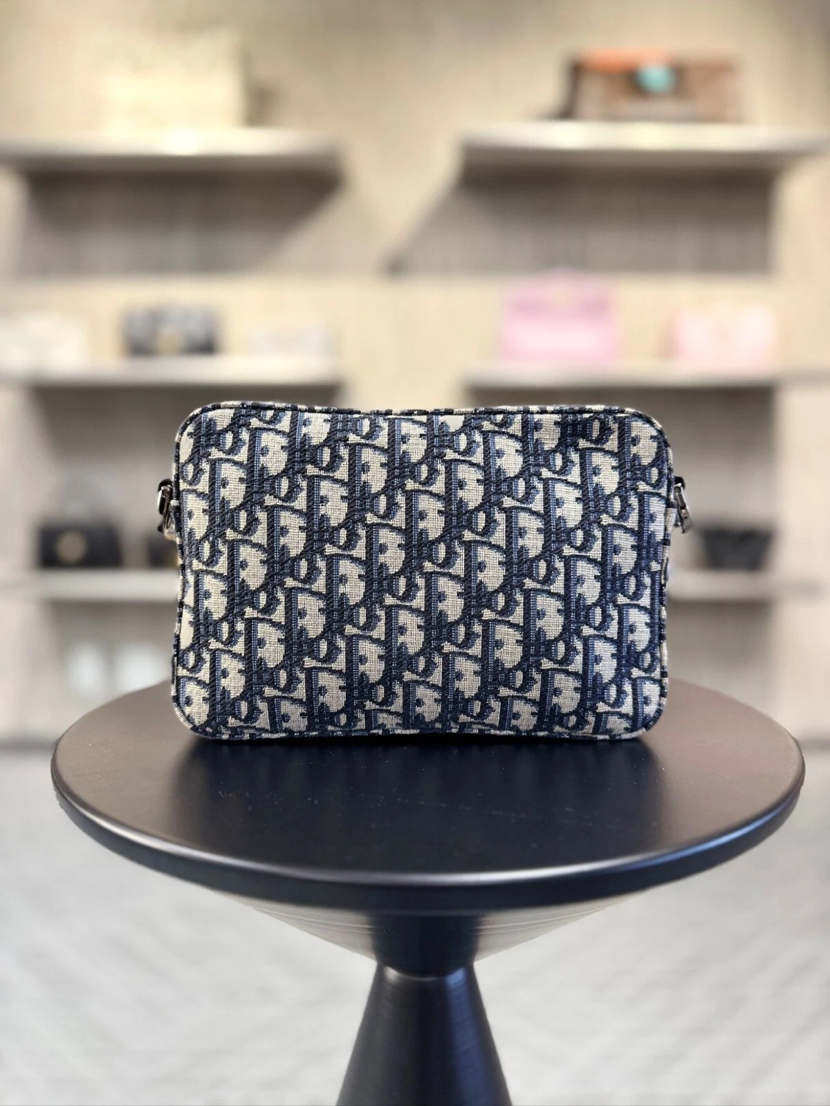 Christian Dior HOMME Oblique Safari Messenger Bleu