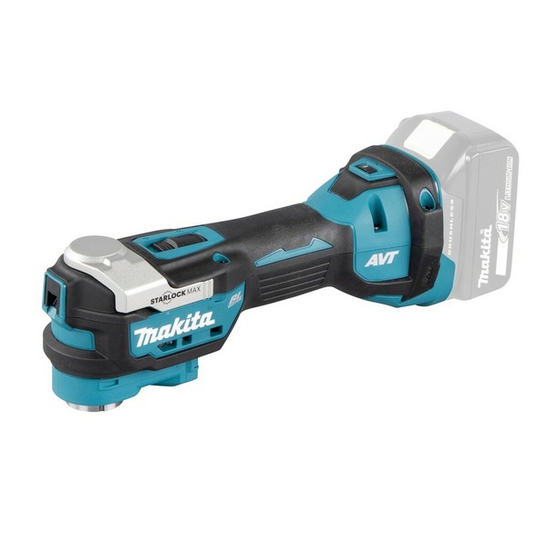 Makita Akku-Multifunktionswerkzeug 18V DTM52Z Solo Antivibration Starlock-image