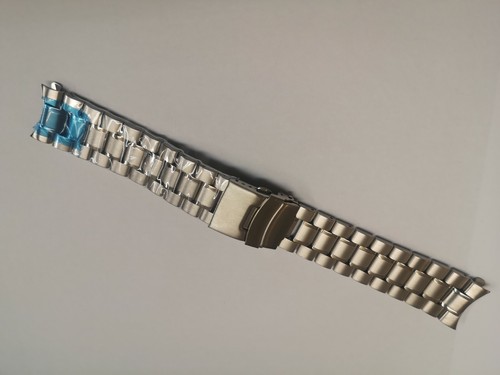 Stainless Steel buckle Strap 18mm bracelet curved Ends FOR SEIKO watches - Picture 2 of 3