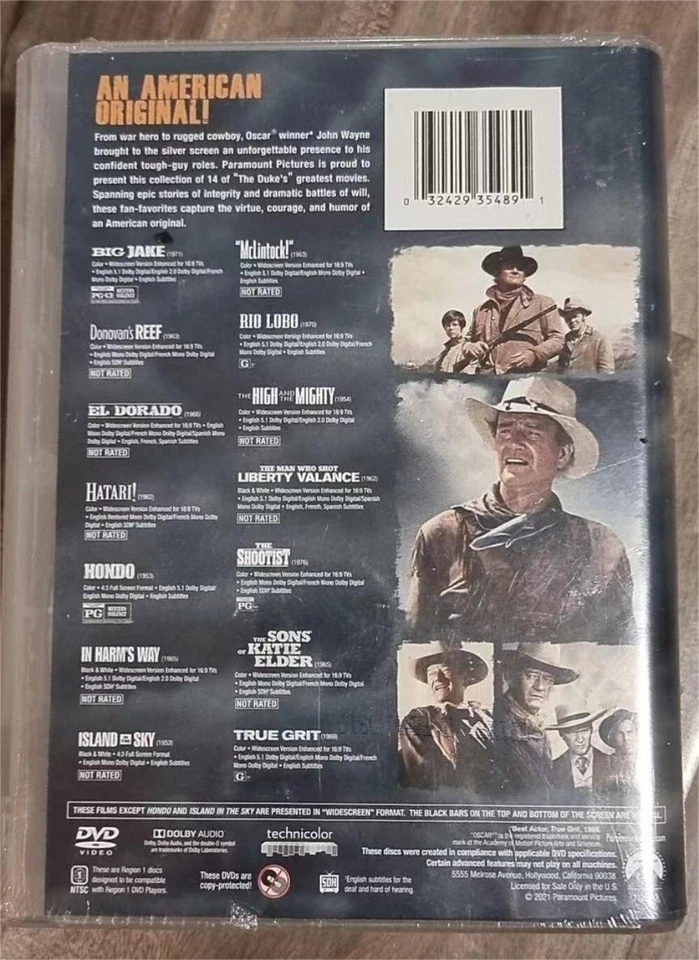 John Wayne 14 Movie Collection Box Set * Sealed* Brand New* - Image 2 of 3