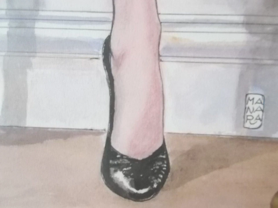 Milo Manara  ( Art Print ) " Claudia / Il Gioco " ( 80 x 60 cm ) - Photo 4/4